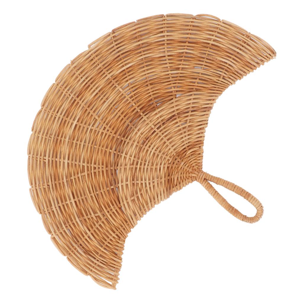 Decorazione da parete in rattan con ventaglio, stile nord europeo, decorazione da parete in rattan intrecciato e appeso per soggiorno