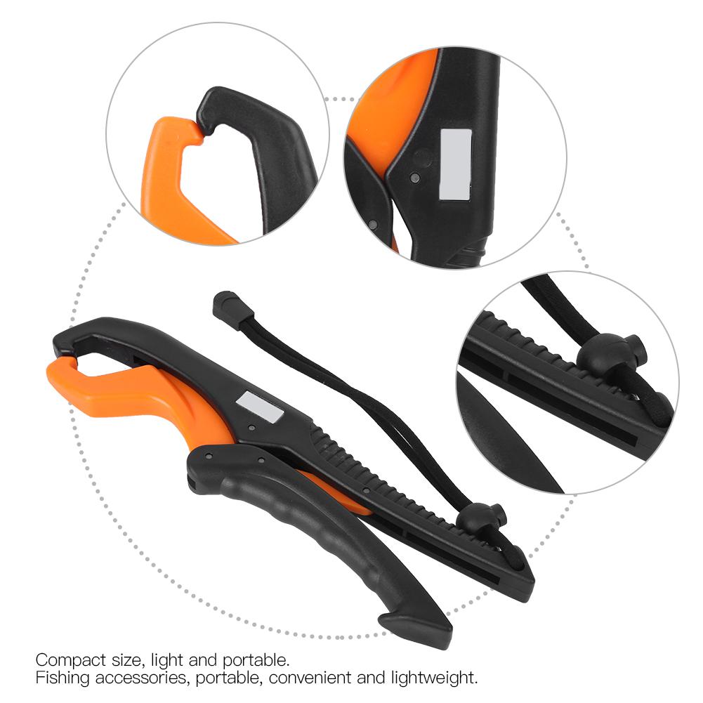 Kunststoff Fischmaulgreifer Angelcontroller Zange Klemme mit Anti-Verlust-Fangband Zubehör(große Größe )