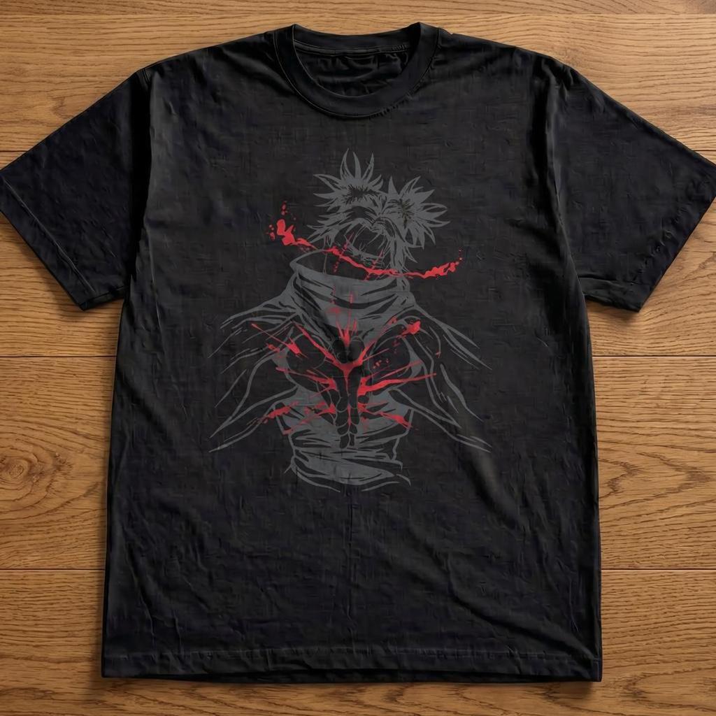 Jujutsu Kaisen ShortSleeve Top AnimePrint Streetwear Y2K Style Suitable for All Ages (Summer 2026 New Arrival)