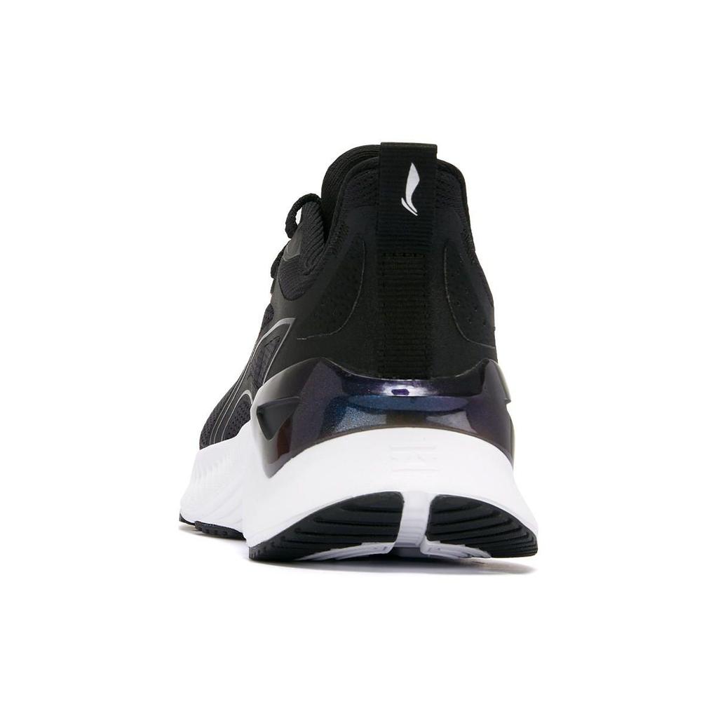Li Ning Yue Ying 3.0 Comfortable Casual Versatile Shock Absorbing Wear Resistant Breathable Low Top Running Shoes Women Sneaker Black Silver ARHU024-1