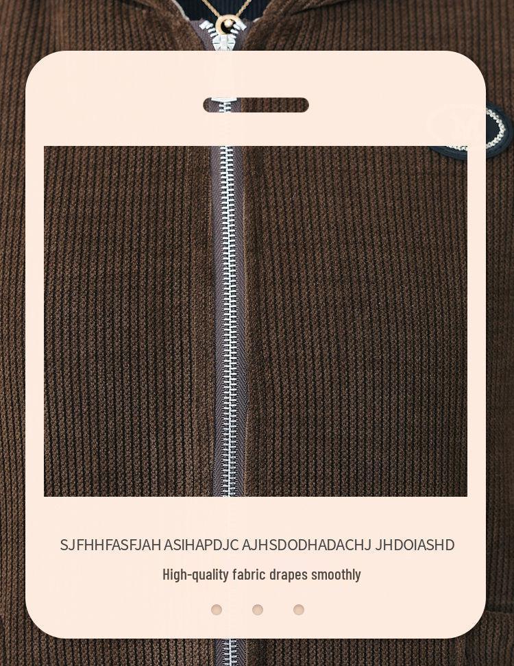 Stylish Women's Winter Corduroy Jacket - 2024 New Cozy Coat for Middle-Aged and Elderly Mothers