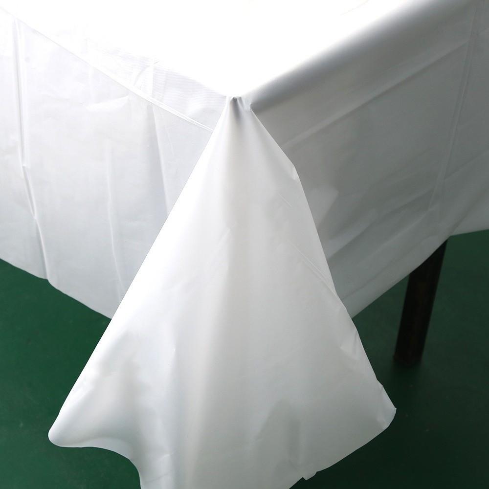 PE White Tablecloth Disposable Table Cloth New Glossy Tablecloth  Table Decoration
