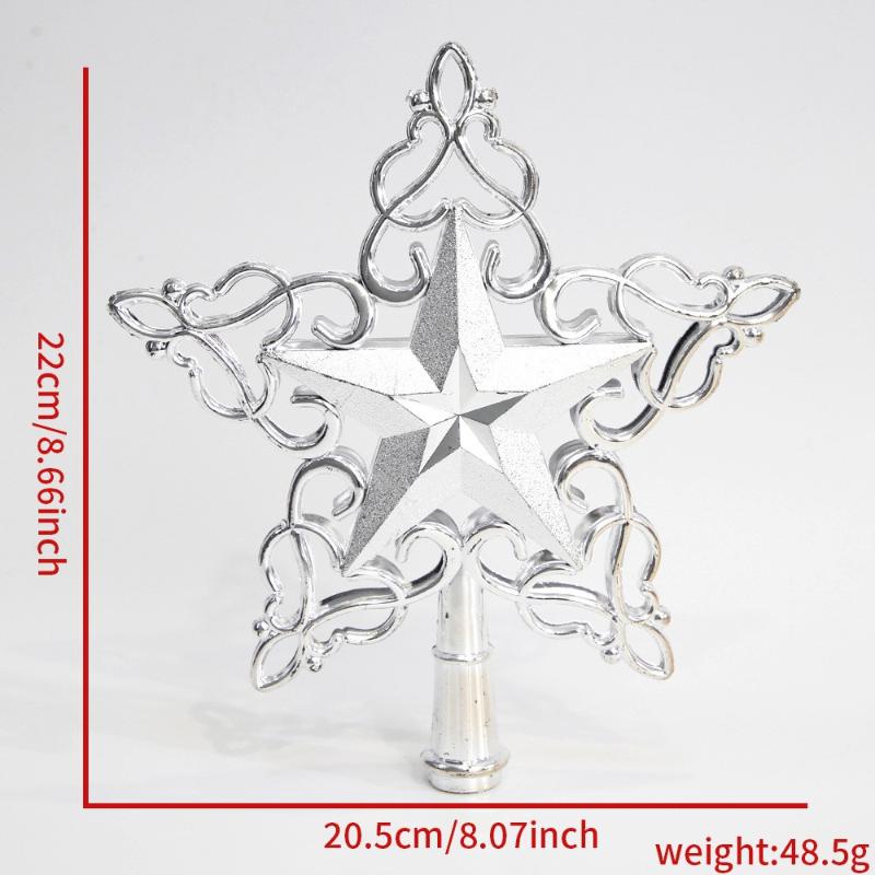 2026 Weihnachten Noel Glitzer Weihnachtsbaumspitze Eisenstern Weihnachtsdeko für Zuhause Weihnachtsbaumschmuck Navidad Neujahr