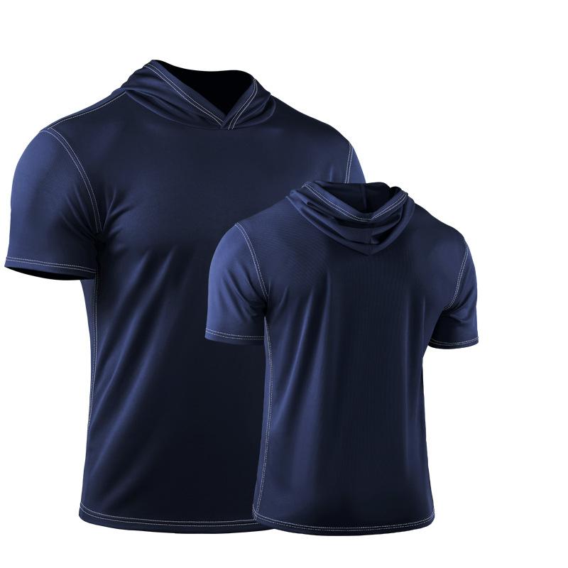 Мужские спортивные футболки толстовки рубашки баскетбольные майки футболки блузки спортивные костюмы беговые леггинсы топы 4XL темно-синий 1770₽