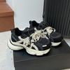 Thick-soled dad shoes women's autumn new mesh breathable retro soft-soled running sneakers women's