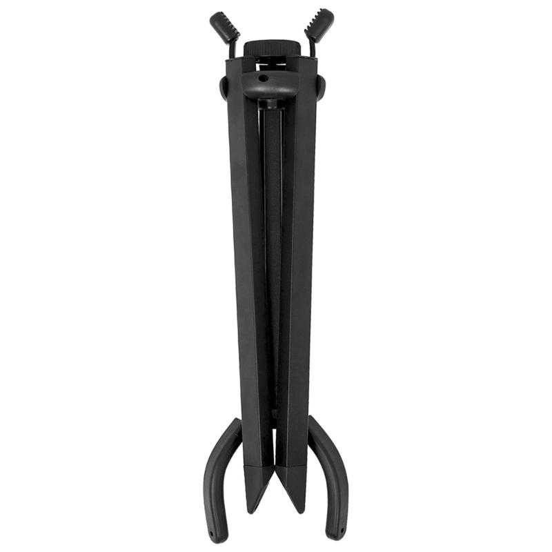 Portable Foldable Saxophone Stand Adjustable Height Metal Construction with Carrying Bag for Secure Storage & Travel