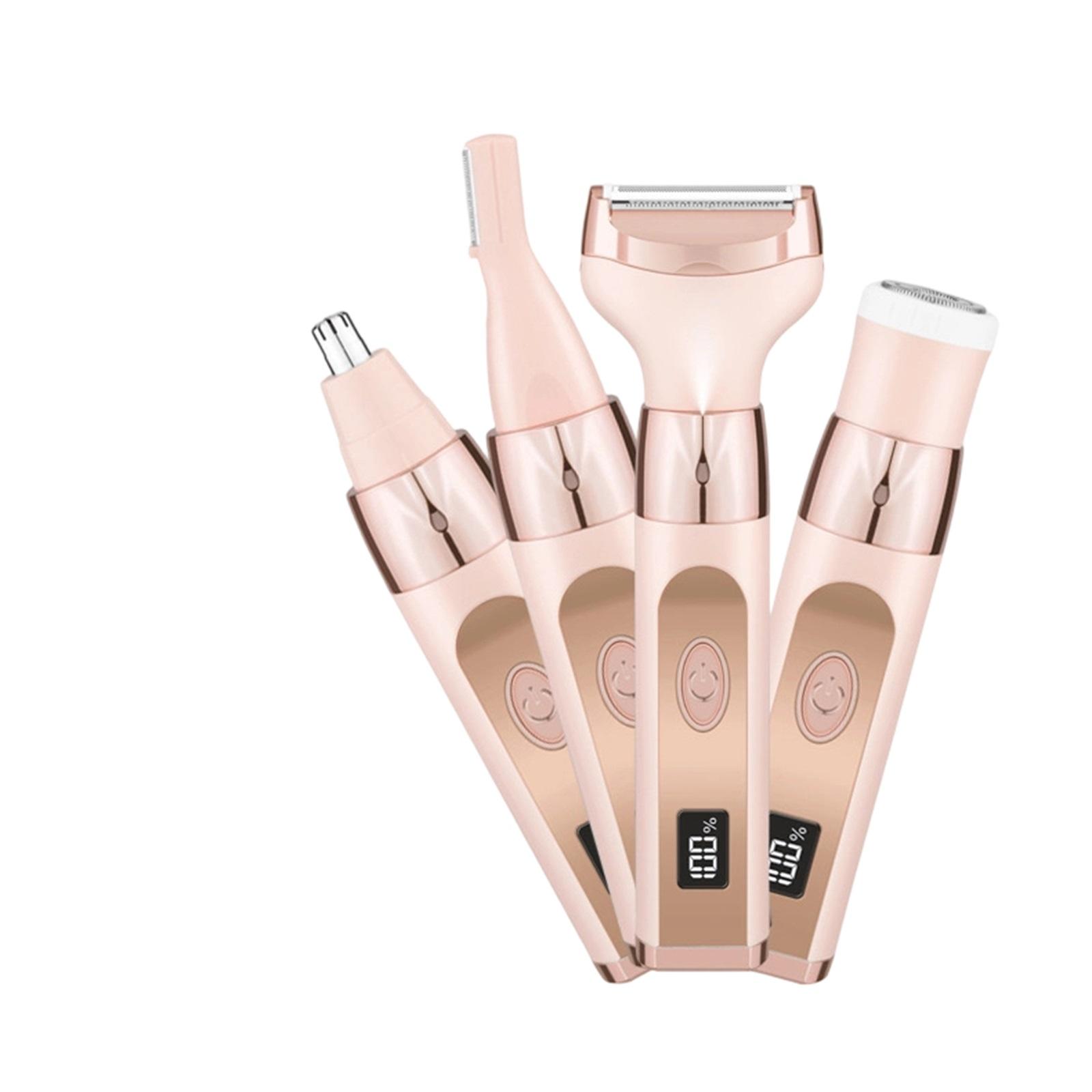 4-in-1 Electric Shaver For Women, Women s Hair Remover, Women s, Electric Bikini Shaver For Women (for Pubic Hair), Portable Rechargeable Women s Face One Size