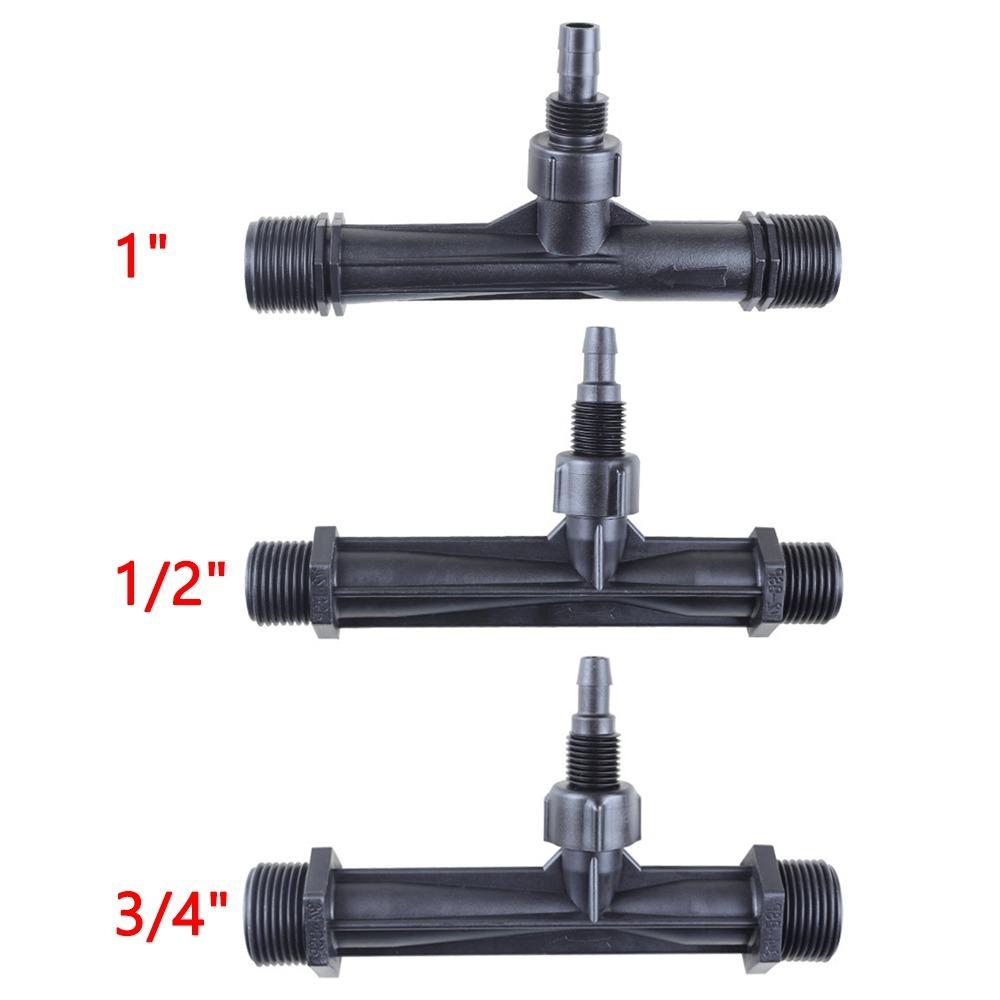 Male Thread Venturi Fertilizer Injector 1/2" 3/4" 1" Irrigation Drip Device Water Tube Emitter