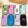 Cartoon S-Space A-Alien UFO  Phone Case For Samsung  A73,72,71,53,52,51,22,91,80, Soft Black Cover