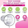 No-Spill Sippy Cup with 360 Smart Edge Rim Plastic Baby Weaning Training Cup Safe Open Cup for Toddlers
