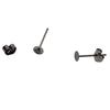 400 Pieces 4mm Iron Earring Posts and Backs for DIY Findings Jewelry