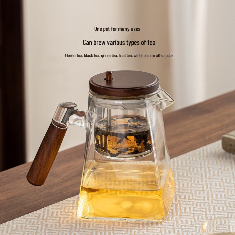 Ba Qian Hang 950ml Square Glass Infuser Teapot Set