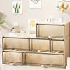 Storage Box Drawer-type Dustproof Container Stackable with Clear Display Case for