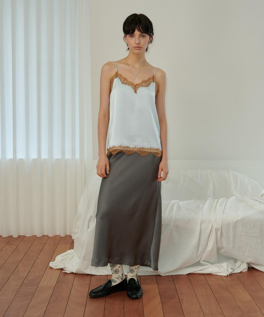 MELLY&ROSE Melly Lace Satin Top (319952)_Blue