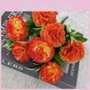Home Decor Artificial Carnation Flowers With Handcrafted Silk Material For Wedding And Photography Props