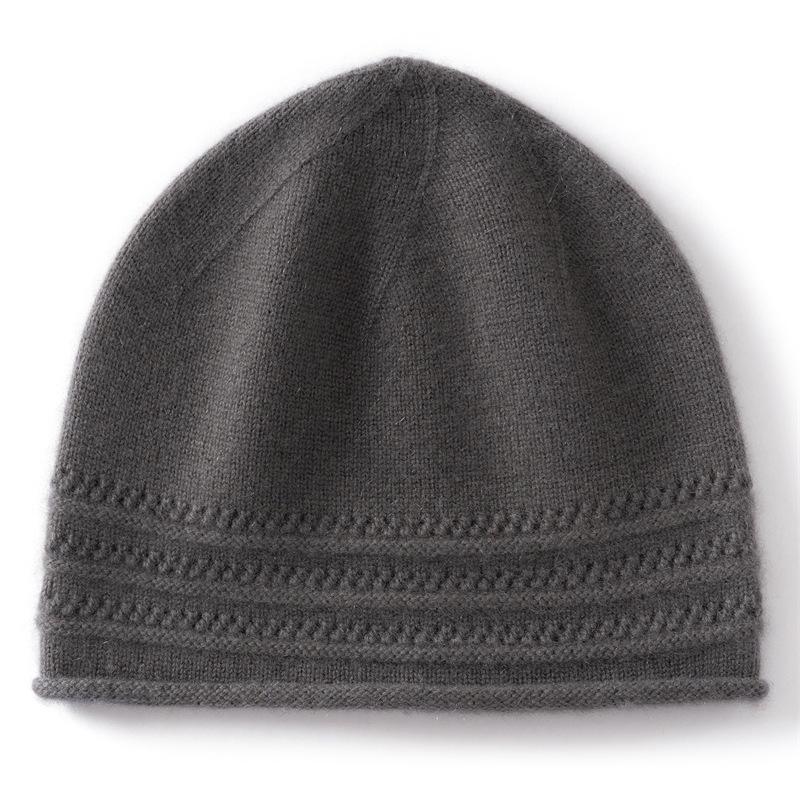 Autumn and Winter Cashmere Hat Women's Warm Knitted Hat Cashmere Knitted Hat Winter Women's Cold-proof Cashmere Warm Knitted Hat