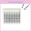 10pcsbox Dental Burs For Diamond High Speed Handpiece Dental Burs Fg 16mm For Dentist Tc16