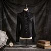 Camicia Gotica Vittoriana da Donna in Tessuto di Lino con Design Arricciato per Cosplay e Spettacoli Teatrali