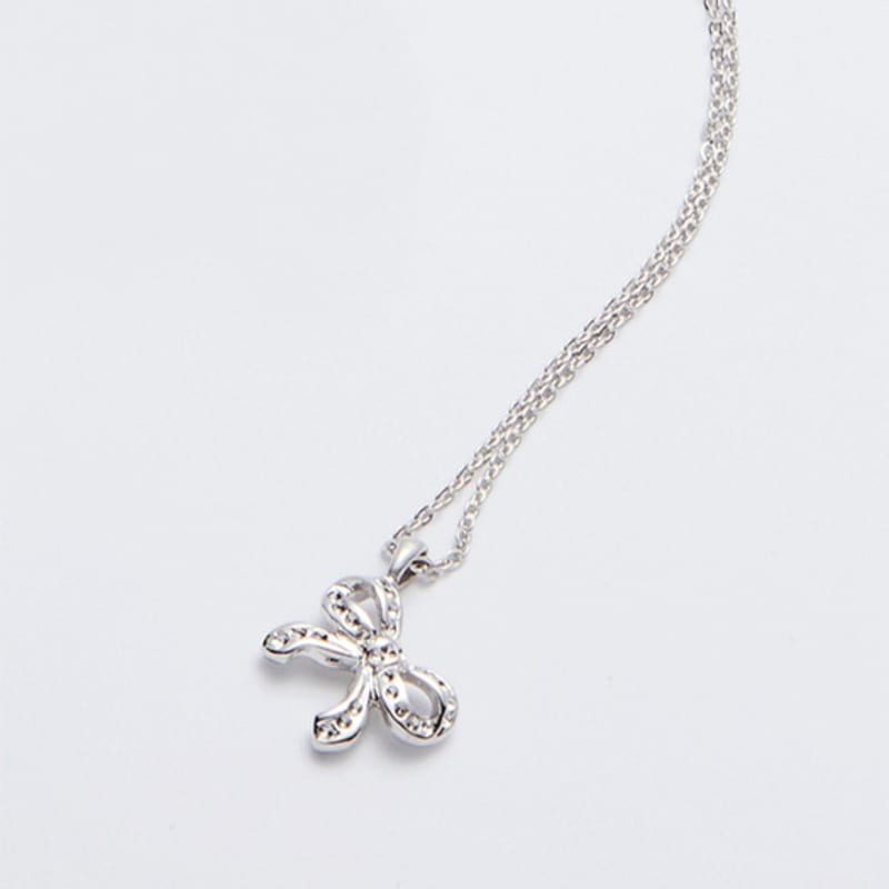 

FEVERISH [Silver925] Airy Ribbon Necklace SILVER_FREE