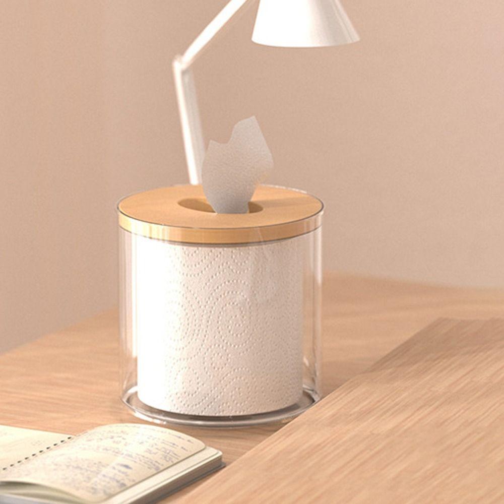 Simple Storage Box Tissue Boxs Toilet Paper Roll Storage Desktop Paper Box