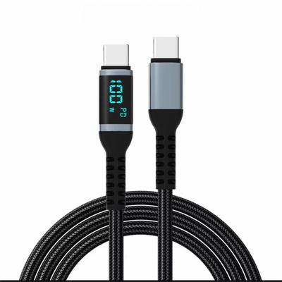 LED Display 100W USB Type C To USB C Cable 0.5/1.5/2m For  IPad Samsung Fast Charging Charger Cable