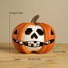 Nordic Ins Style Halloween Pumpkin Skull Ghost Face Ornament Resin Crafts Holiday Party Props Decorations Home Decoration