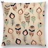 Feather Pattern Decorative Letters Cushion Cover Beautiful Word Be Brave Kind Dream Home Decor Sofa Throw Pillow Case