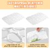 2PCS Silicone Sink Ergonomic Kitchen Drain Mat Airflows Designs Space Saving Rollable Sink Pad for Dish Drying