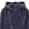 FINAL HOME Long sleeve Sweat double riders Zip hoodie M Navy Men's Used