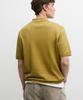 Masimodutti Short Sleeve Cotton & Linen Knit Polo Shirt