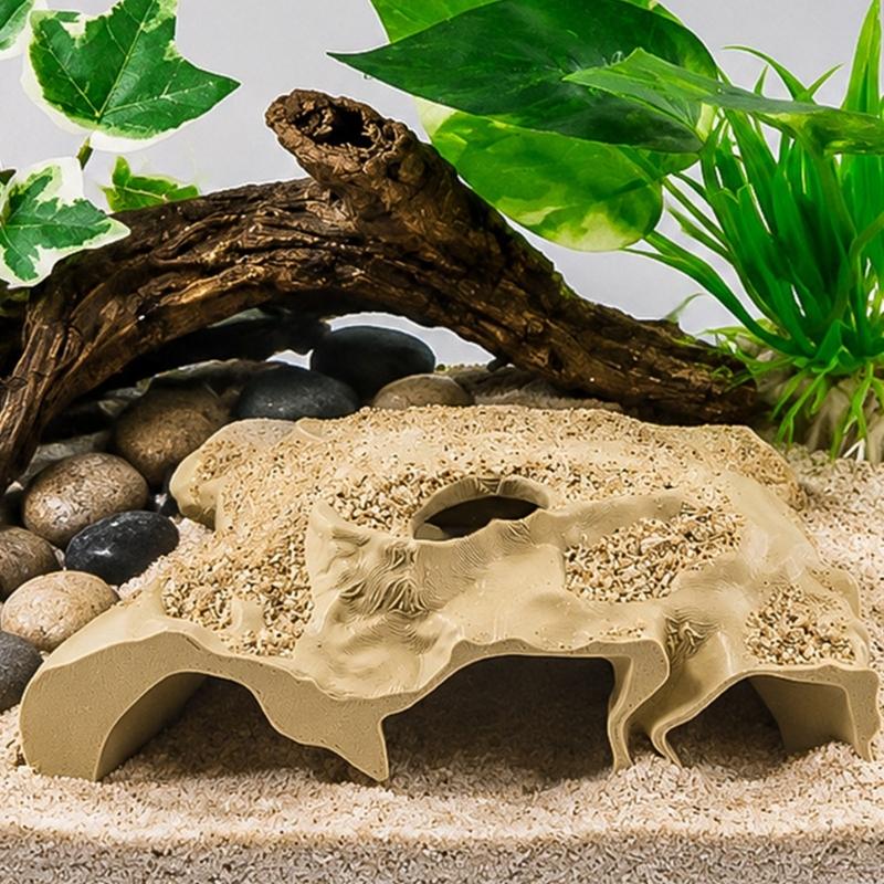 Plastic Shrimp and Fish Cover Cave with Raised Cover Space for Water Pet Use, Shelter Value and Display Use Daily