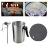 3L Capacity Candle Melting Pot Holder with Coaster Thick Aluminium Wax Bath Anti-Scalding DIY Soap