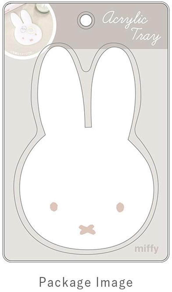 Tees Factory Miffy Acrylic Tray, White, MF-5545194WH