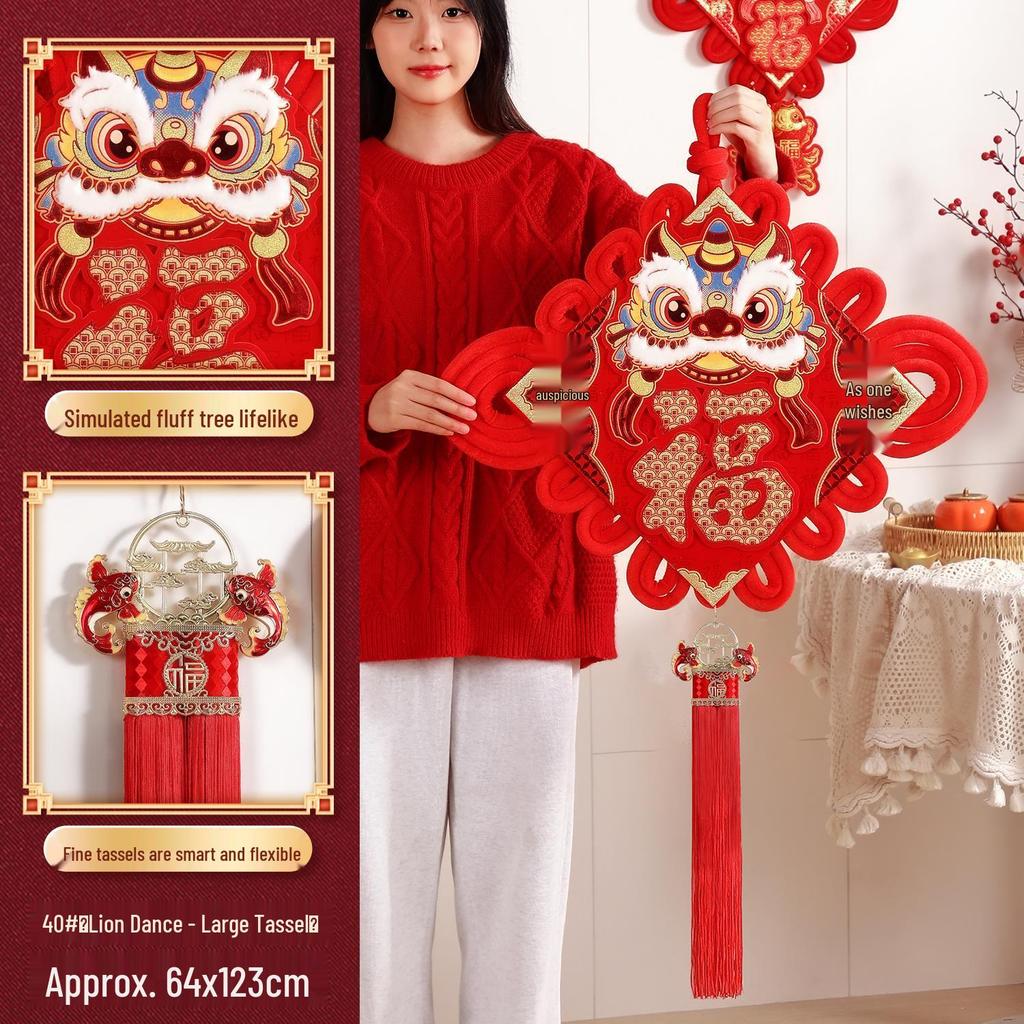 Pandantiv Luxos Nod Chinezesc Binecuvântare 2025: Decorare de Anul Nou pentru Camera de Zi