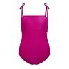 Einfacher Bandeau-Badeanzug für Damen