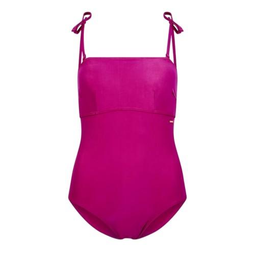 Speedo Womens/Ladies Plain Bandeau One Piece Swimsuit
