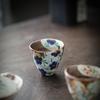 Ručně kreslený starý kamenný keramický šálek čaje Shibayaki kung-fu čajová sada Vintage hrubá keramika šálek na čaj kreativní čínský šálek