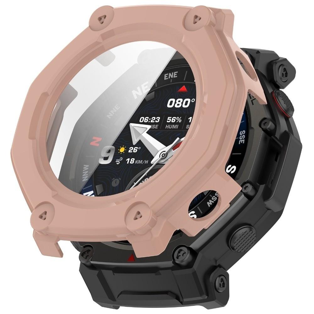 PC+Tempered Glass Protective Case Frame Bumper for Amazfit T-Rex 3 Pro Smart Watch Accessories