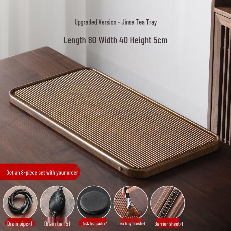 High-End Imitation Bakelite Tea Tray Set: Solid Wood and Bamboo Design for Home & Office Use, 2026 Edition.