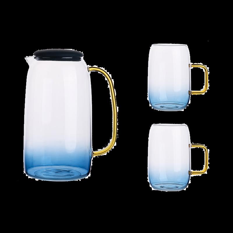 A-TIMES Borosilicate Glass Cold Water Kettle Set