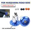 Handle Bar End Handlebar Grips Ends Cap Plug Slider For Husqvarna 125 250 300 350 450 FC FE FX TC TE TX TE300 2021 2022 2023