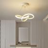 24cm Led Pendant Light Tricolor Nordic Linear Hanging Ceiling Bedroom Staircase Creative Lamp Lighting Black/White Modern Design
