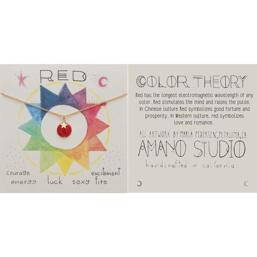 Amano Studio Color Theory - Red Necklace Jewelry - Red - Gift