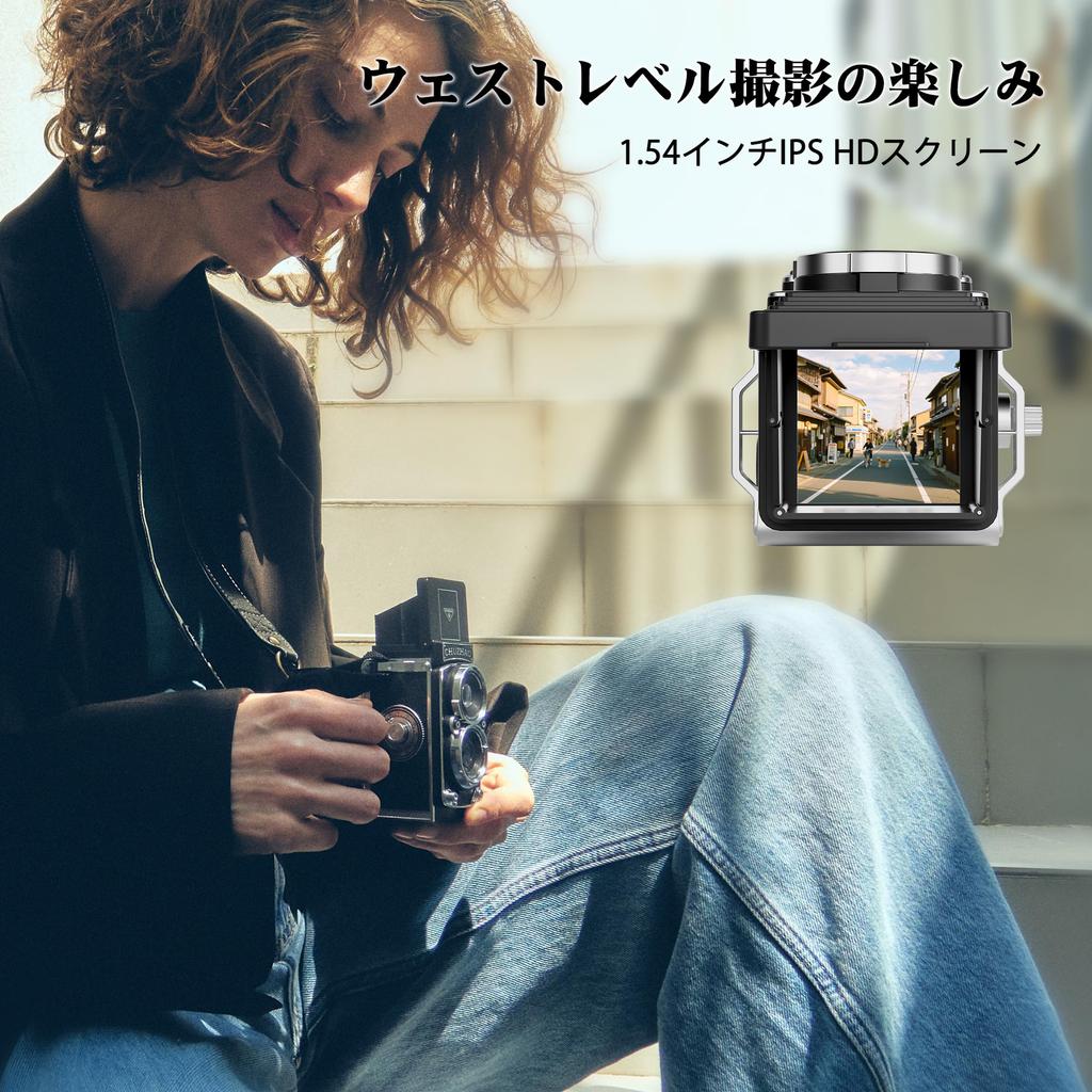 CHUZHAO Vintage Mini Digital Portable Retro Compact 1080P Video Camera with 12MP Autofocus for and Includes 16GB Neck Charging and Japanese