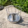 Tortoise Feeder with Guard Sturdy Stainless Steel Reptile Food Bowl Heavy Duty