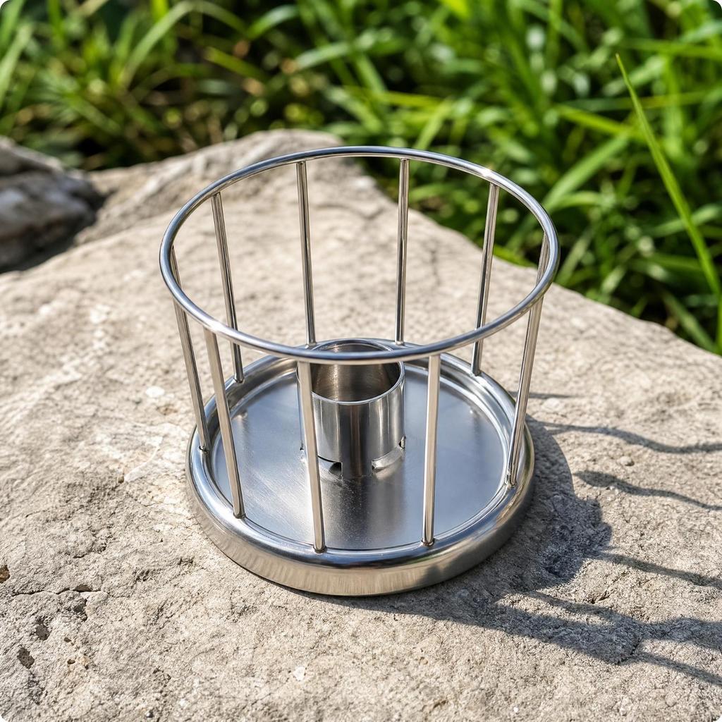 Tortoise Feeder with Guard Sturdy Stainless Steel Reptile Food Bowl Heavy Duty