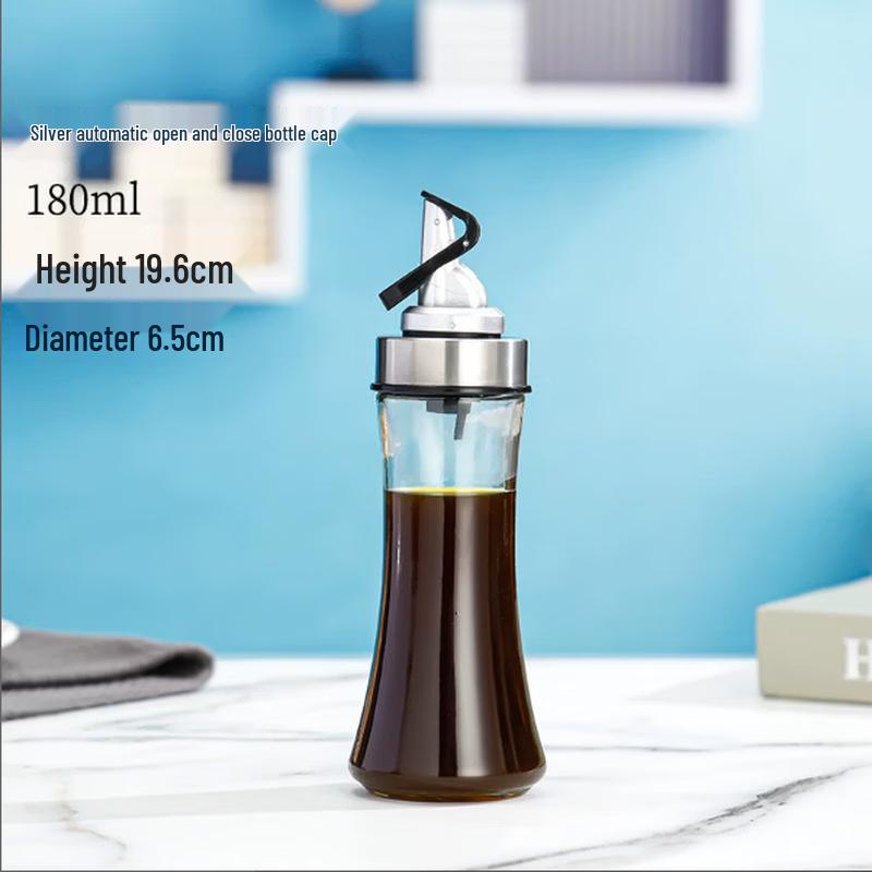 Zhishi Automatic Opening Leak-Proof Glass Oil Dispenser