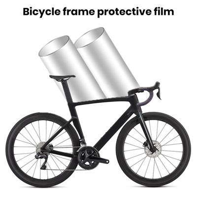 Bicycle Frame Tape Guard TPU Protective Film Scratch-proof Residue Free Easy To Install Universal Transparent Bike Frame Protective Film