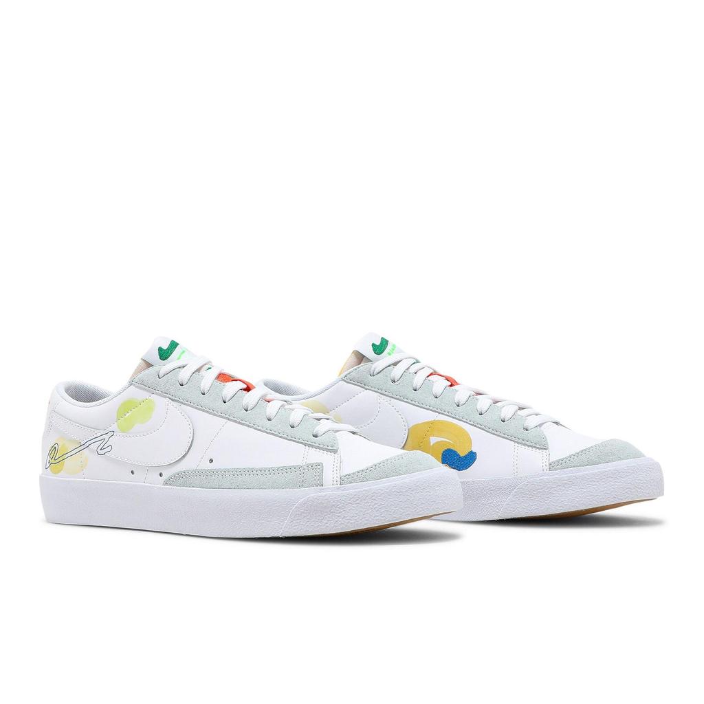 Nike Blazer Low '77 Flyleather 'Earth Day' (Unisex) White Skateboard Shoes DM0882 100