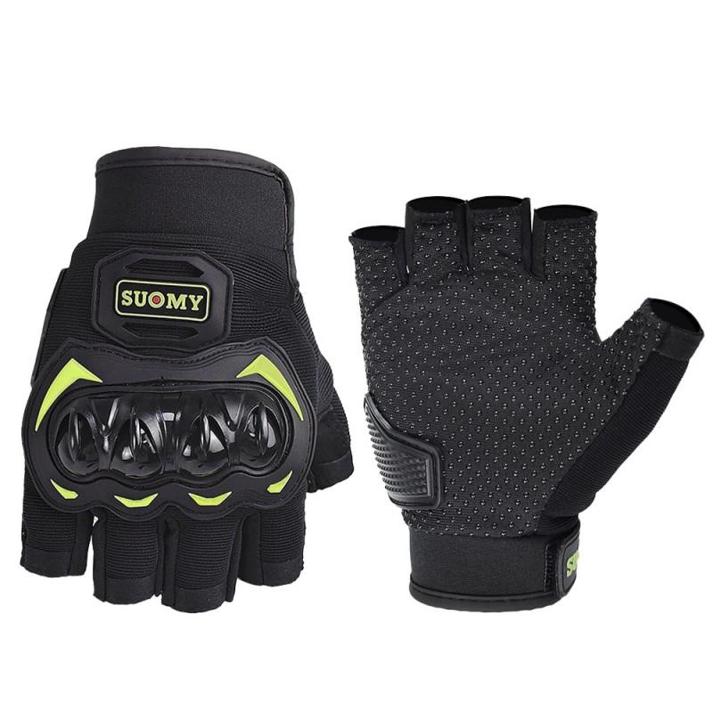 Men Women Half-Finger Motorcycle Cycling Gloves Breathable Lightweight Anti-Slip Protective Road Trail Beach Commute